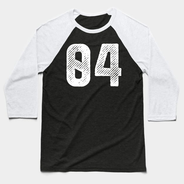 Rough Number 04 Baseball T-Shirt by colorsplash